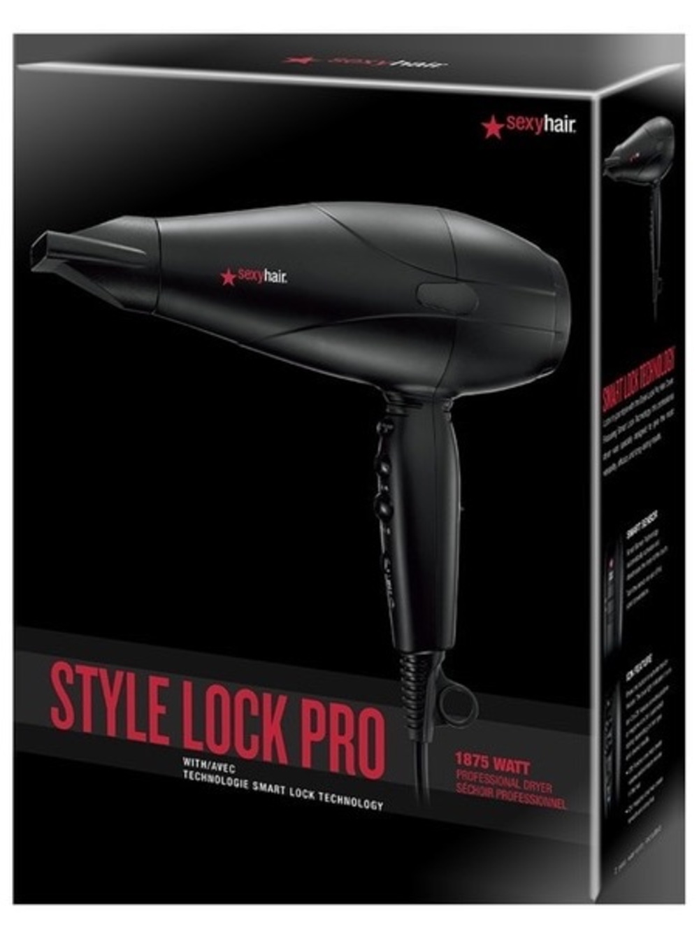 sexyhair Style Lock Pro Black Professional Hair Dryer